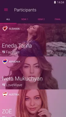 Eurovision Song Contest android App screenshot 1